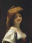 Jules Joseph Lefebvre La jeune rieuse France oil painting artist